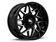 Moto Metal Turbine Gloss Black with Machined Face 6-Lug Wheel; 20x9; 20mm Offset (04-08 F-150)