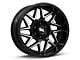 Moto Metal Turbine Gloss Black with Machined Face 6-Lug Wheel; 20x9; 20mm Offset (04-08 F-150)