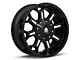 Moto Metal Combat Gloss Black Milled 6-Lug Wheel; 20x10; -18mm Offset (07-13 Sierra 1500)