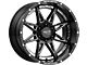 Moto Metal Hydra Gloss Black Milled 6-Lug Wheel; 18x8.5; 18mm Offset (07-13 Sierra 1500)