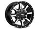 Moto Metal MO970 Gloss Black Machined 6-Lug Wheel; 17x9; 12mm Offset (07-13 Sierra 1500)