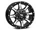 Moto Metal MO970 Gloss Black Machined 6-Lug Wheel; 17x9; 12mm Offset (07-13 Sierra 1500)