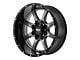 Moto Metal MO970 Gloss Gray Center with Gloss Black Lip 6-Lug Wheel; 20x9; 18mm Offset (07-13 Sierra 1500)