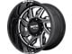 Moto Metal MO997 Hurricane Gloss Black Milled 6-Lug Wheel; Left Directional; 20x10; -18mm Offset (07-13 Sierra 1500)