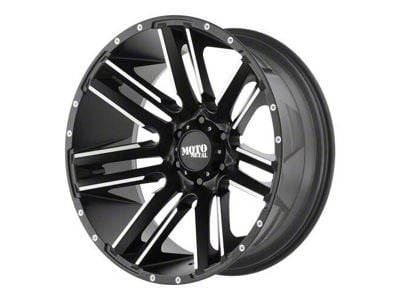 Moto Metal Razor Satin Black Machined 6-Lug Wheel; 18x10; -24mm Offset (07-13 Sierra 1500)