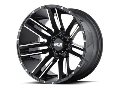 Moto Metal Razor Satin Black Machined 6-Lug Wheel; 18x9; 18mm Offset (07-13 Sierra 1500)