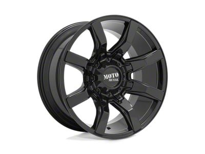 Moto Metal Spider Gloss Black 6-Lug Wheel; 20x9; 0mm Offset (07-13 Sierra 1500)