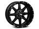 Moto Metal MO970 Gloss Black with Milled Lip 8-Lug Wheel; 18x10; -24mm Offset (11-14 Sierra 2500 HD)