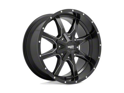 Moto Metal MO970 Semi Gloss Black Milled 8-Lug Wheel; 17x8; 0mm Offset (07-10 Sierra 2500 HD)