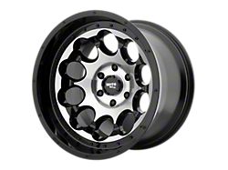 Moto Metal Rotary Gloss Black Machined 8-Lug Wheel; 20x12; -44mm Offset (07-10 Sierra 2500 HD)