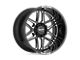 Moto Metal Folsom Gloss Black Milled 8-Lug Wheel; 20x9; 18mm Offset (11-14 Sierra 3500 HD SRW)