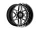 Moto Metal Folsom Gloss Black Milled 8-Lug Wheel; 20x9; 18mm Offset (11-14 Sierra 3500 HD SRW)