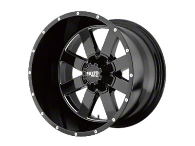 Moto Metal MO962 Gloss Black Milled 8-Lug Wheel; 18x10; -24mm Offset (11-14 Sierra 3500 SRW)