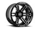 Moto Metal Rukus Gloss Black Milled 8-Lug Wheel; 20x9; 0mm Offset (07-10 Sierra 3500 HD SRW)