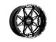 Moto Metal Hydra Gloss Black Milled 6-Lug Wheel; 17x9; -12mm Offset (07-13 Silverado 1500)