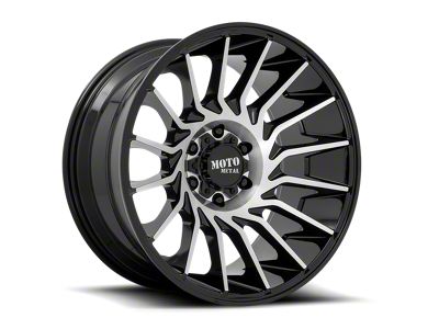 Moto Metal MO807 Gloss Black Machined 6-Lug Wheel; 20x10; -18mm Offset (07-13 Silverado 1500)