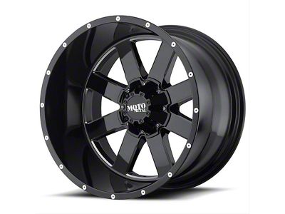 Moto Metal MO962 Gloss Black Milled 6-Lug Wheel; 18x12; -44mm Offset (07-13 Silverado 1500)