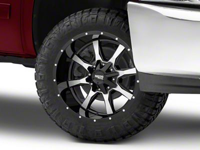 Moto Metal MO970 Gloss Black Machined 6-Lug Wheel; 20x10; -24mm Offset (07-13 Silverado 1500)