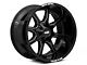 Moto Metal MO970 Gloss Black with Milled Spoke 6-Lug Wheel; 17x8; 0mm Offset (07-13 Silverado 1500)