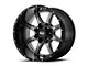 Moto Metal MO970 Gloss Gray Center with Gloss Black Lip 6-Lug Wheel; 20x12; -44mm Offset (07-13 Silverado 1500)