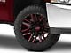 Moto Metal Razor Satin Black Machined Red Tint 6-Lug Wheel; 20x10; -24mm Offset (07-13 Silverado 1500)