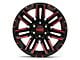 Moto Metal Razor Satin Black Machined Red Tint 6-Lug Wheel; 20x10; -24mm Offset (07-13 Silverado 1500)