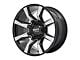 Moto Metal Spider Gloss Black Machined 6-Lug Wheel; 20x9; 18mm Offset (07-13 Silverado 1500)