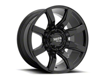 Moto Metal Spider Gloss Black 6-Lug Wheel; 20x9; 18mm Offset (07-13 Silverado 1500)