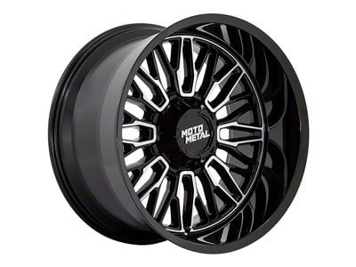 Moto Metal Stinger Gloss Black Machined 6-Lug Wheel; 20x10; -18mm Offset (07-13 Silverado 1500)