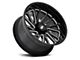 Moto Metal Combat Gloss Black Milled 8-Lug Wheel; 22x10; -18mm Offset (11-14 Silverado 2500 HD)