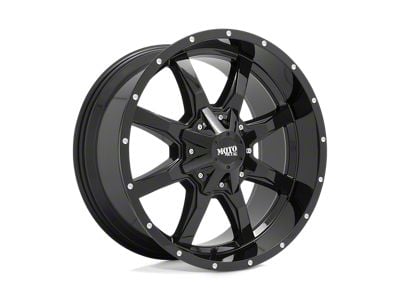 Moto Metal MO970 Gloss Black with Milled Lip 8-Lug Wheel; 16x8; 0mm Offset (07-10 Silverado 2500 HD)