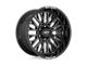 Moto Metal Warlock Gloss Black Milled 8-Lug Wheel; 20x9; 0mm Offset (07-10 Silverado 2500 HD)