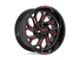 Moto Metal MO802 Gloss Black Machined with Gray Tint 8-Lug Wheel; 20x9; 18mm Offset (11-14 Silverado 3500 HD SRW)