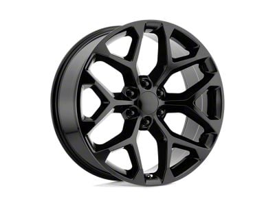 Moto Metal MO807 Gloss Black Machined 8-Lug Wheel; 22x10; -18mm Offset (11-14 Silverado 3500 HD SRW)