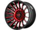 Moto Metal MO807 Gloss Black Machined with Red Tint 6-Lug Wheel; 22x10; -18mm Offset (07-14 Tahoe)