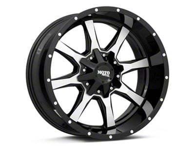 Moto Metal MO970 Gloss Black Machined 6-Lug Wheel; 16x8; 0mm Offset (07-14 Tahoe)