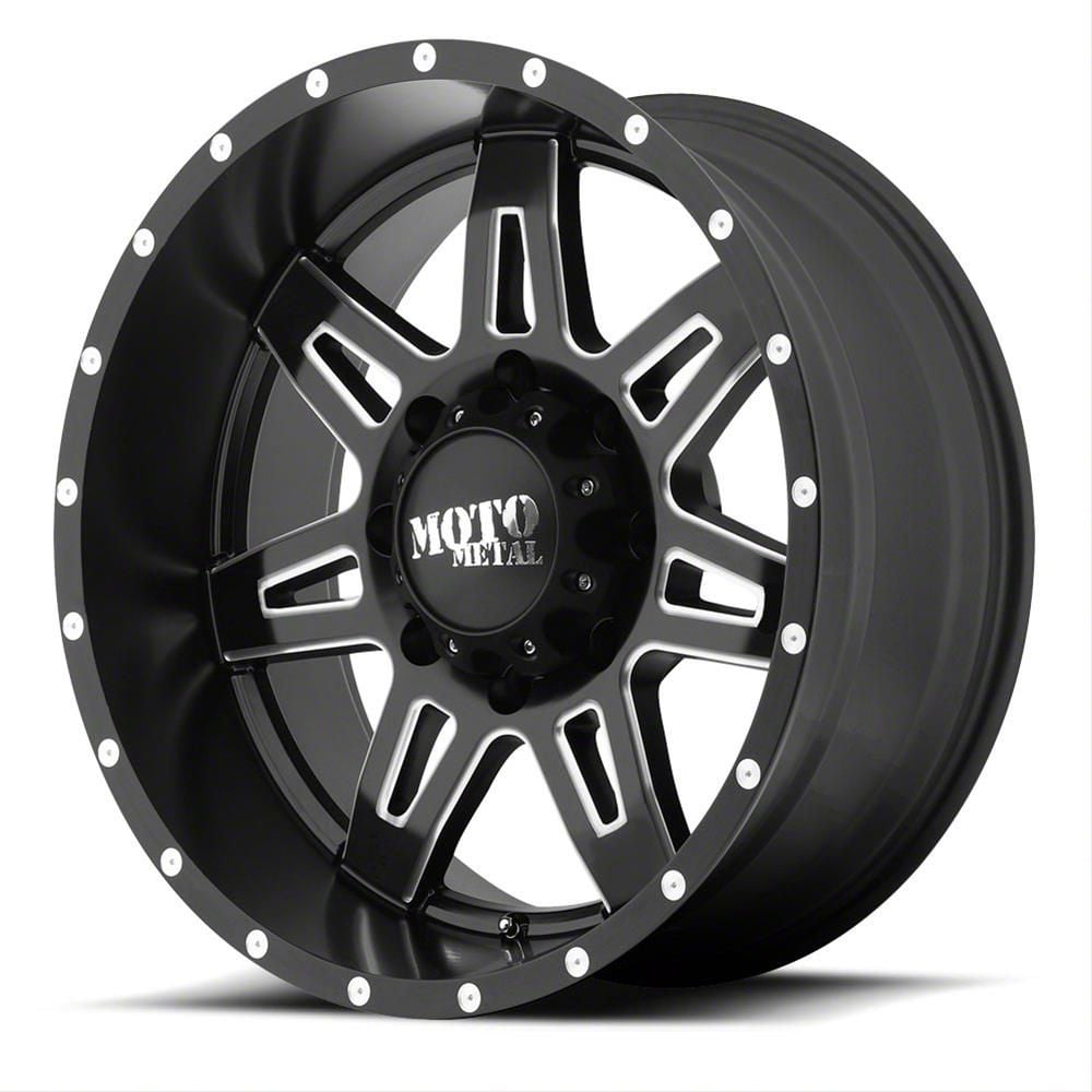 Moto Metal Tahoe MO975 Satin Black Milled 6-Lug Wheel; 18x9; 18mm ...