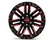 Moto Metal Razor Satin Black Machined Red Tint 6-Lug Wheel; 20x10; -24mm Offset (07-14 Tahoe)