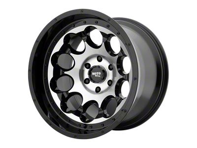 Moto Metal Rotary Gloss Black Machined 6-Lug Wheel; 17x9; -12mm Offset (07-14 Tahoe)