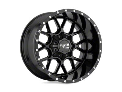 Moto Metal Siege Gloss Black 6-Lug Wheel; 22x10; 12mm Offset (07-14 Tahoe)