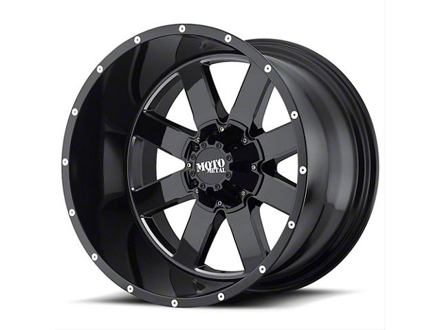 Moto Metal MO962 Gloss Black Milled 6-Lug Wheel; 20x10; -24mm Offset (07-14 Yukon)