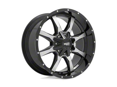 Moto Metal MO970 Gloss Black Machined Face 6-Lug Wheel; 17x8; 0mm Offset (07-14 Yukon)