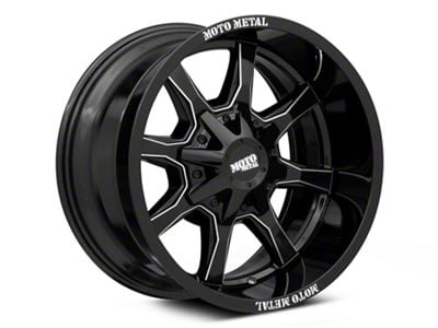 Moto Metal MO970 Gloss Black Milled 6-Lug Wheel; 18x10; -24mm Offset (07-14 Yukon)