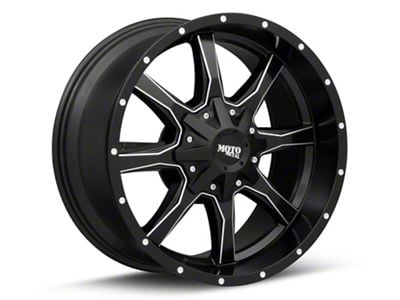 Moto Metal MO970 Semi Gloss Black Milled 6-Lug Wheel; 22x12; -44mm Offset (07-14 Yukon)