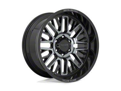 Moto Metal MO802 Gloss Black Machined with Gray Tint 8-Lug Wheel; 20x10; -18mm Offset (08-10 F-250 Super Duty)