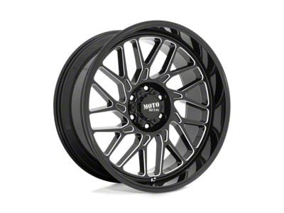 Moto Metal MO805 Gloss Black Milled 8-Lug Wheel; 22x10; -18mm Offset (08-10 F-250 Super Duty)