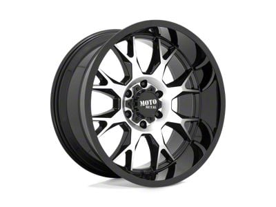 Moto Metal MO806 Gloss Black Machined 8-Lug Wheel; 20x10; -18mm Offset (08-10 F-250 Super Duty)