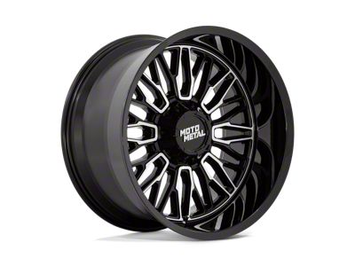 Moto Metal Stinger Gloss Black Machined 8-Lug Wheel; 20x9; 18mm Offset (08-10 F-250 Super Duty)