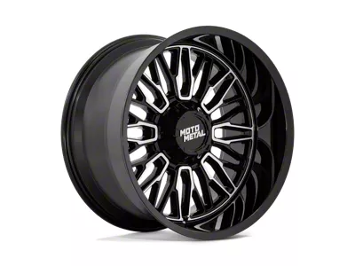 Moto Metal Stinger Gloss Black Machined 8-Lug Wheel; 22x10; -18mm Offset (08-10 F-250 Super Duty)