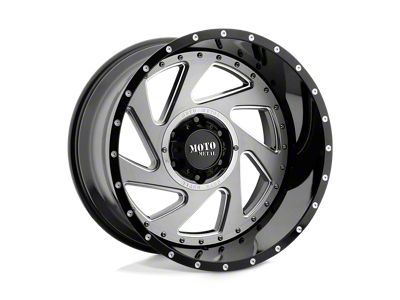 Moto Metal Change Up Gloss Black Milled with Brushed Inserts 6-Lug Wheel; 20x12; -44mm Offset (09-14 F-150)